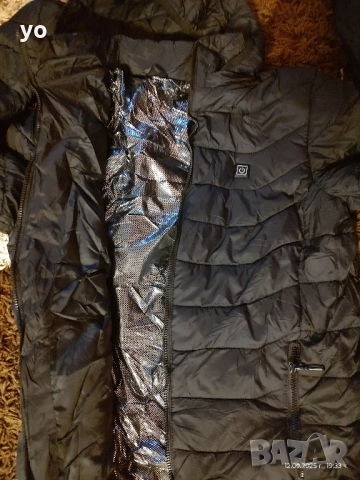 Черно подгряващо яке, снимка 3 - Якета - 51694871