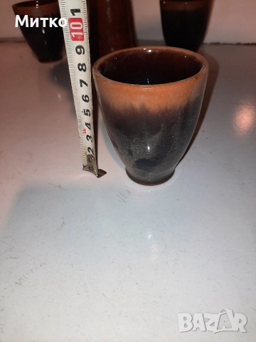 Ретро керамични Битови сервизи за ракия и вино, снимка 11 - Сервизи - 52860914