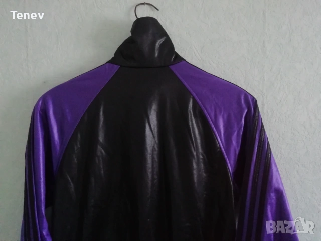 Adidas Chile 62 оригинално мъжко черно-лилаво горнище размер S, снимка 3 - Спортни дрехи, екипи - 53041627