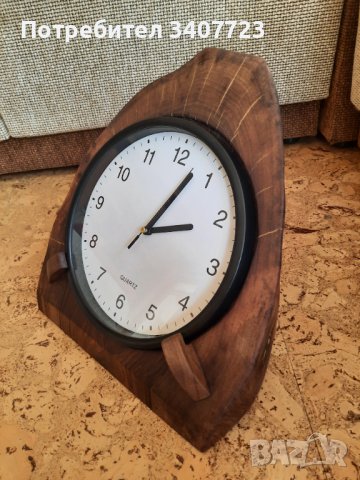 Ръчно изработени лампи и часовници от орех, снимка 13 - Настолни лампи - 37118020