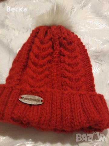 Плетена шапка , снимка 3 - Шапки - 39164360