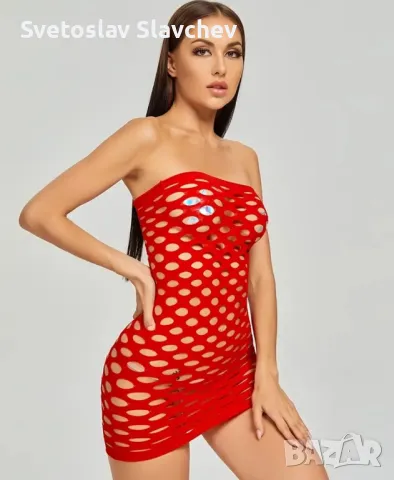 Дамско секси бельо - ултра къса рокля на дупки