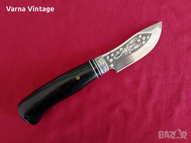  Ловен нож за кожар ст.65х13. Русия. скорпион., снимка 4 - Ножове - 49763609