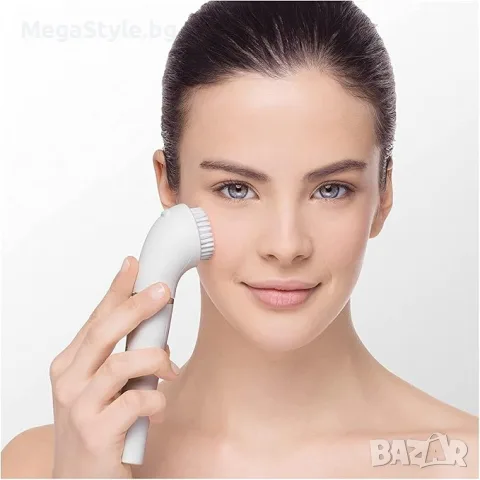 Мини епилатор и уред за почистване на лице Braun FaceSpa 851V, система 3 в 1, Бял/Златист, снимка 4 - Епилатори - 55824342