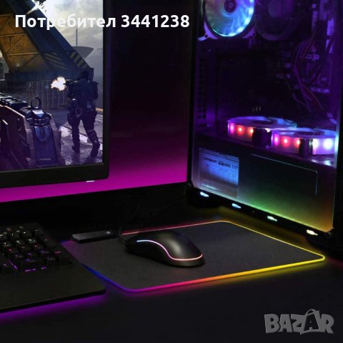 Осветителна RGB подложка за мишка, снимка 2 - Други - 38850240