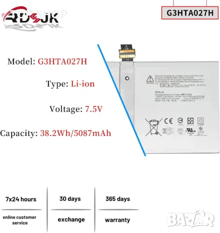 Батерия за лаптоп за Microsoft Surface Pro 4, снимка 3 - Батерии за лаптопи - 48490763
