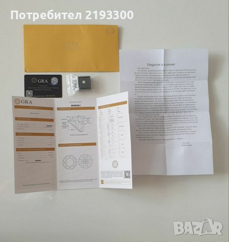 Диамант мойсанит 1.00 карат 6.5мм, снимка 10 - Други - 40052799