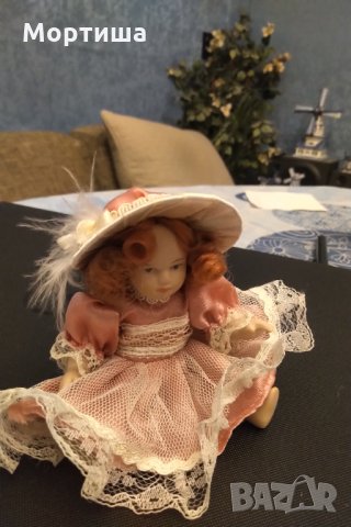 Двойка барокови изцяло порцеланови куклички , снимка 9 - Колекции - 29545979