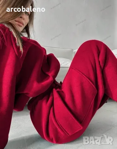 Моден дамски спортен ежедневен комплект от две части, 3цвята , снимка 12 - Комплекти - 47308708