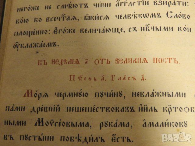 църковна книга, богослужебна книга Рядка книга Черковно пение, църковно пеене - изд.1906 г , снимка 7 - Антикварни и старинни предмети - 31813336