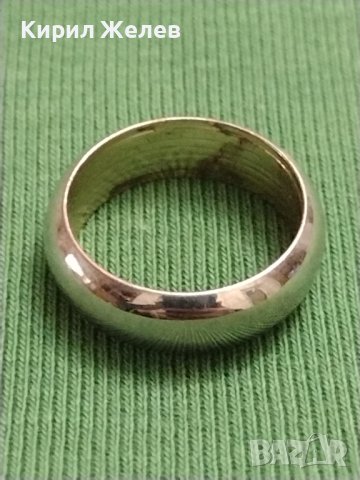 МОДЕРНА УНИСЕКС МЕТАЛНА ХАЛКА ПОСРЕБРЕНА ОТВЪТРЕ ПОЗЛАТЕНА 37401, снимка 6 - Пръстени - 40410737
