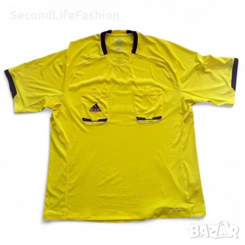 Мъжка футболна фланелка Adidas съдийска 2012 жълта размер 2XL