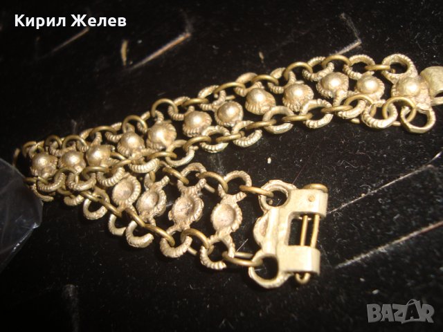 БРОНЗ САЧАН ВЪЗРОЖДЕНСКА СТАРИННА ГРИВНА МАЙСТОРСКА ОТЛИВКА с ГРАНУЛАЦИЯ ЩИФТ ОРИГИНАЛЕН 9919, снимка 6 - Антикварни и старинни предмети - 30285723