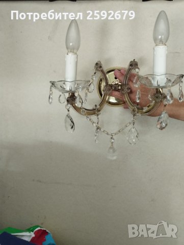 Кристални аплици , снимка 5 - Лампи за стена - 38716460