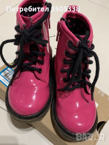 Лачени ботуши NEXT, размер 5 UK/22 EU, снимка 2 - Детски боти и ботуши - 42508482
