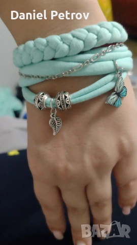 Ръчно изработени гривни и обеци , снимка 8 - Гривни - 53304612