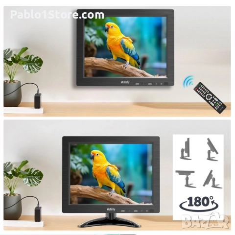 Wstirhy 9.7-инчов монитор 1024x768 LED с HDMI и USB – Видеонаблюдение, снимка 3 - Друга електроника - 52669678