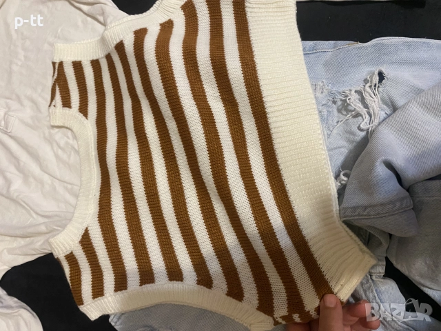 Пуловер къс ,без ръкав , снимка 5 - Блузи с дълъг ръкав и пуловери - 52336034