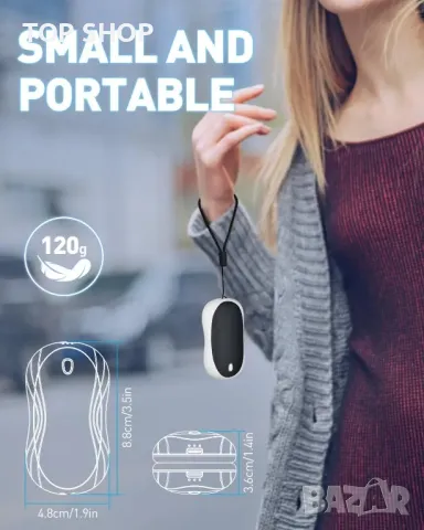 2-в-1 Преносими Акумулаторни магнитни нагреватели за ръце Cnkeeo/2 x 5000mAh батерии/3 степени, снимка 6 - Външни батерии - 49308638