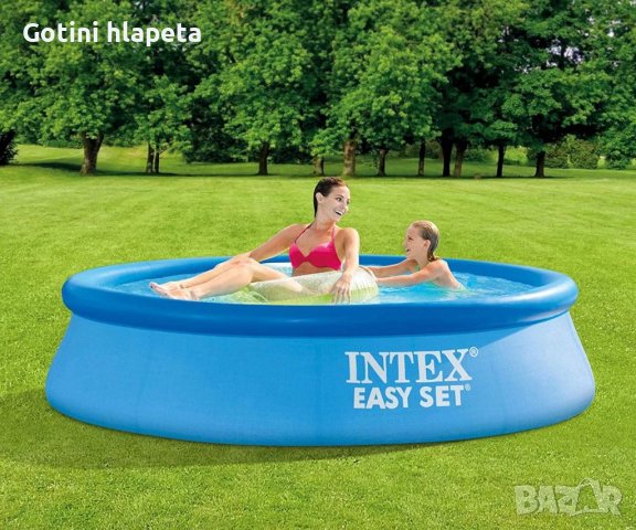 Надуваем басейн INTEX Easy Set, 244 х 61см, снимка 1 - Басейни и аксесоари - 40652770