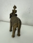 Стара индийска фигура на погонщик със слон. №7583, снимка 7