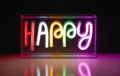 Лампа с надпис с "Happy"/LED лампа/декоративна лампа/, снимка 1