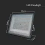 LED Прожектор 100W 3in1 Сиво Тяло, снимка 8