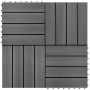 WPC декинг плочки сиви, 30х30 см, 11 бр, 1 м²(SKU:40826