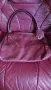 Голяма италианска чанта/ естествена кожа /винено червена, снимка 3