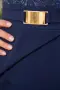 Рокля “Navy Gold Elegance” – тъмно синя рокля пеплум с колан арт.1534, снимка 4