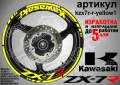 Kawasaki ZX-7R кантове и надписи за джанти, снимка 10