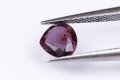 Виолетов нетретиран сапфир 0.46ct капковидна шлифовка