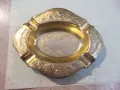 Пепелник метален с релефни орнаменти, снимка 1