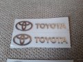 ***ТОП*** Хром релефни надписи стикер с емблеми Тойота Toyota 4.8 см х 0.6 см  кола автомобил , снимка 2