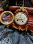 Антикварен френски каминен часовник и два свещника- бронз , снимка 2