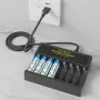 Интелигентно бързо зарядно устройство за батерииAA/AAA, 8 слота, снимка 2