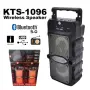 Bluetooth парти тонколона 1TECH KTS-1096, 2x5W, 2x3", FM, USB, MicroSD, RGB, караоке, снимка 3