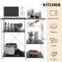 Метална кухненска етажерка W5S-BK, снимка 6