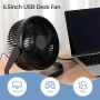 Настолен вентилатор USB, 2 скорости, 360° въртене, снимка 3