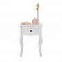 Кокетно нощно шкафче в бяло, снимка 1