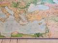Стара учебна карта на Европа полезни изкопаеми , снимка 12