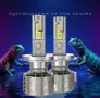 +500% H4 Led автомобилни крушки, снимка 1
