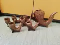 Керамичен сервиз за ракия или вино, снимка 2