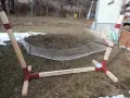 масивна стойка с два хамака и мрежа против насекоми, снимка 1