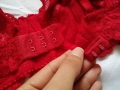 75B нов червен дантелен сутиен , снимка 9