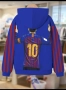 футболен детски суитшърт, тънко яке, Messi, 7-8 г, снимка 3