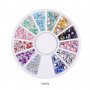 Палитра цветни камъчета за нокти – 12 цвята/Декорация на нокти
