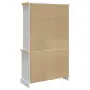 vidaXL Висок шкаф Corona, бял, 112x43x191,5 см, мексикански бор масив, снимка 7