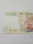 Италия Банкнота 100000 лири 1994 г , снимка 3