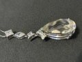 Луксозно сребърно колие с естествен камък цитрин и топази , снимка 5